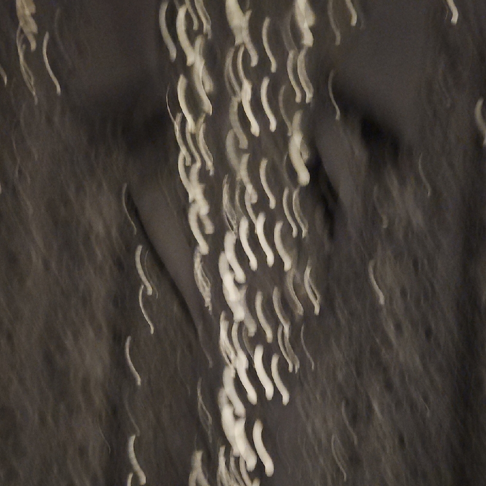 Ming Wang Black Eyelet Detail Top